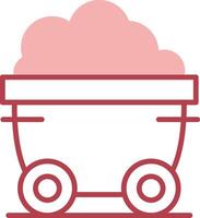 Wagon Solid Two Color Icon vector