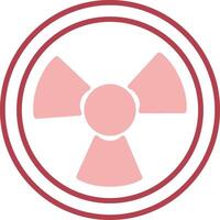 Nuclear Solid Two Color Icon vector