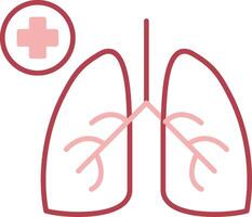 Pulmonology Solid Two Color Icon vector