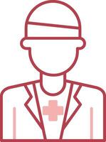 Patient Solid Two Color Icon vector