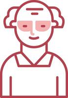 Scientist Solid Two Color Icon vector
