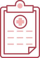 Medical Report Solid Two Color Icon vector