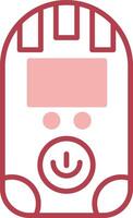 Dosimeter Solid Two Color Icon vector