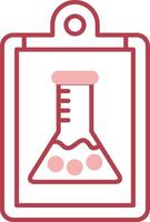 Report Solid Two Color Icon vector