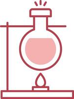 Bunsen Burner Solid Two Color Icon vector