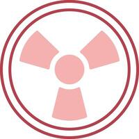 Nuclear Solid Two Color Icon vector