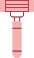 Razor Solid Two Color Icon vector