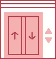 Elevator Solid Two Color Icon vector
