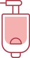 Urinal Solid Two Color Icon vector