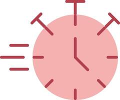 Stopwatch Solid Two Color Icon vector