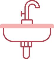 Sink Solid Two Color Icon vector