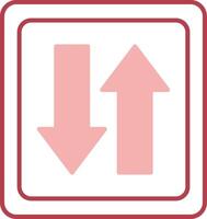 solid two color icon vector