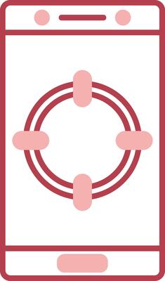 solid two color icon