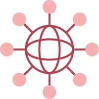 solid two color icon vector