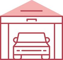 Garage Solid Two Color Icon vector