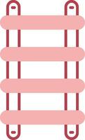 Stepladder Solid Two Color Icon vector