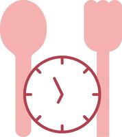 Fasting Solid Two Color Icon vector