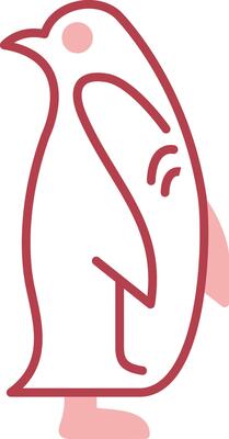 Penguin Solid Two Color Icon