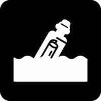 Message In A Bottle Vector Icon