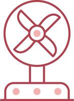 Fan Solid Two Color Icon vector