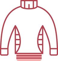 Sweater Solid Two Color Icon vector
