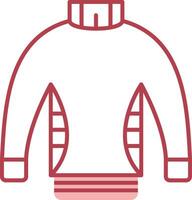 Sweater Solid Two Color Icon vector