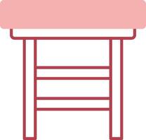 Stool Solid Two Color Icon vector
