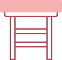 Stool Solid Two Color Icon vector