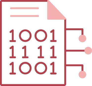 Encryption Data Solid Two Color Icon vector