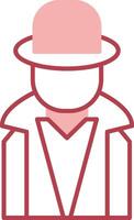 Hacker Solid Two Color Icon vector