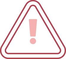 Alert Solid Two Color Icon vector