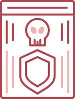 Shield Solid Two Color Icon vector