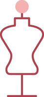 Mannequin Solid Two Color Icon vector
