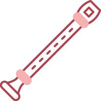 Flute Solid Two Color Icon vector