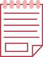 Note Solid Two Color Icon vector