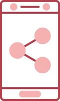 Share Solid Two Color Icon vector