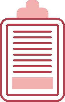 tarea sólido dos color icono vector