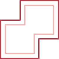 Combine Solid Two Color Icon vector