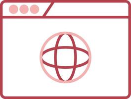 Website Design Solid Two Color Icon vector