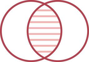 Overlap Solid Two Color Icon vector