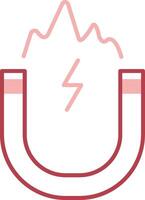 Electromagnetic Solid Two Color Icon vector