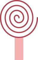 Spiral Solid Two Color Icon vector