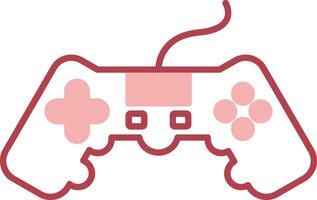Video Game Solid Two Color Icon vector