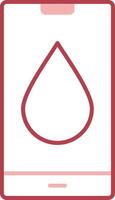 Water Drop Solid Two Color Icon vector