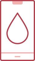 Water Drop Solid Two Color Icon vector