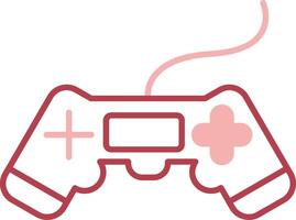 Video Game Solid Two Color Icon vector