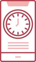 Time Solid Two Color Icon vector