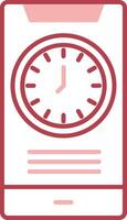 Time Solid Two Color Icon vector