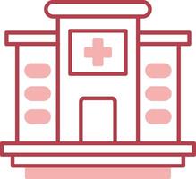 Hospital Solid Two Color Icon vector