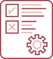 Document Solid Two Color Icon vector